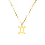 Collar con Colgante Dorado Signo del Zodíaco