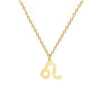 Collar con Colgante Dorado Signo del Zodíaco