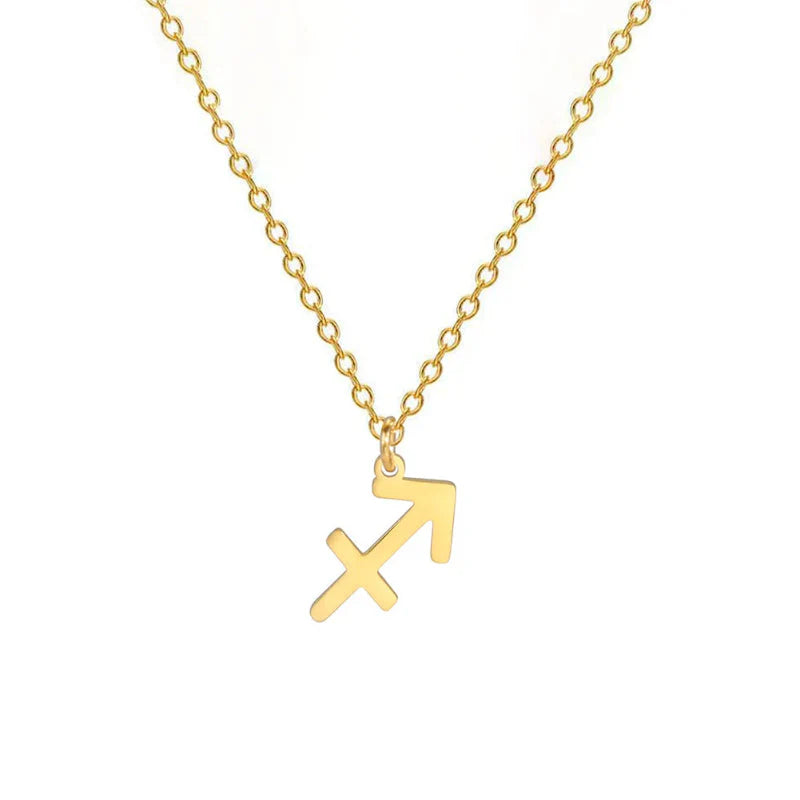 Collar con Colgante Dorado Signo del Zodíaco