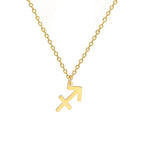 Collar con Colgante Dorado Signo del Zodíaco