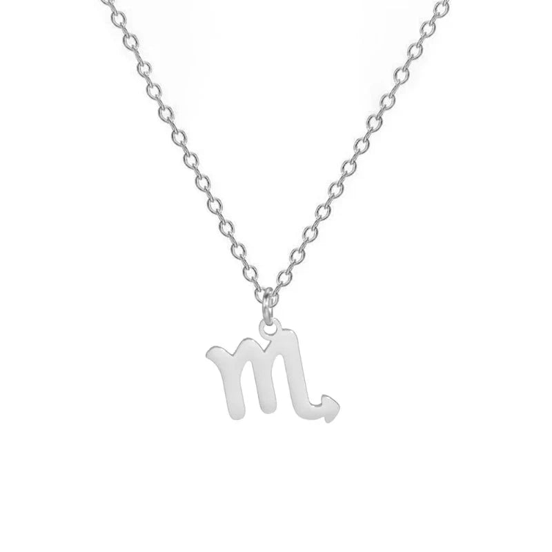 Collar con Colgante Dorado Signo del Zodíaco