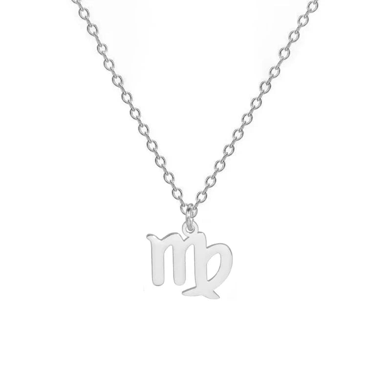 Collar con Colgante Dorado Signo del Zodíaco
