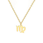Collar con Colgante Dorado Signo del Zodíaco