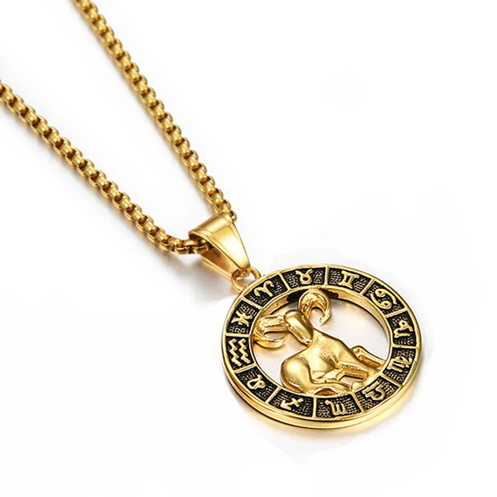 Collar con Colgante del Signo Zodiacal Astrológico