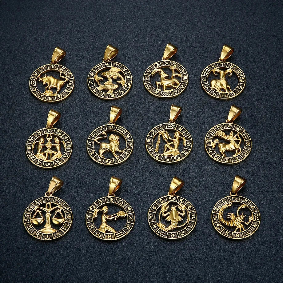 Collar con Colgante del Signo Zodiacal Astrológico