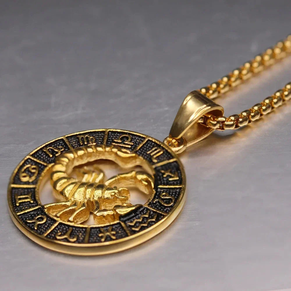 Collar con Colgante del Signo Zodiacal Astrológico