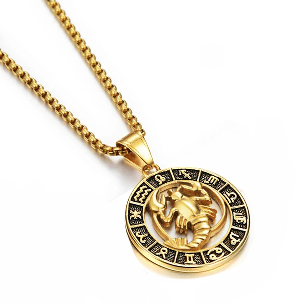 Collar con Colgante del Signo Zodiacal Astrológico