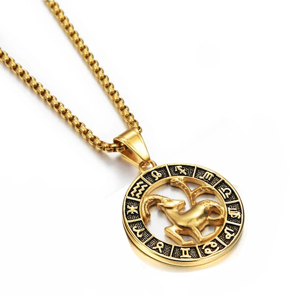 Collar con Colgante del Signo Zodiacal Astrológico