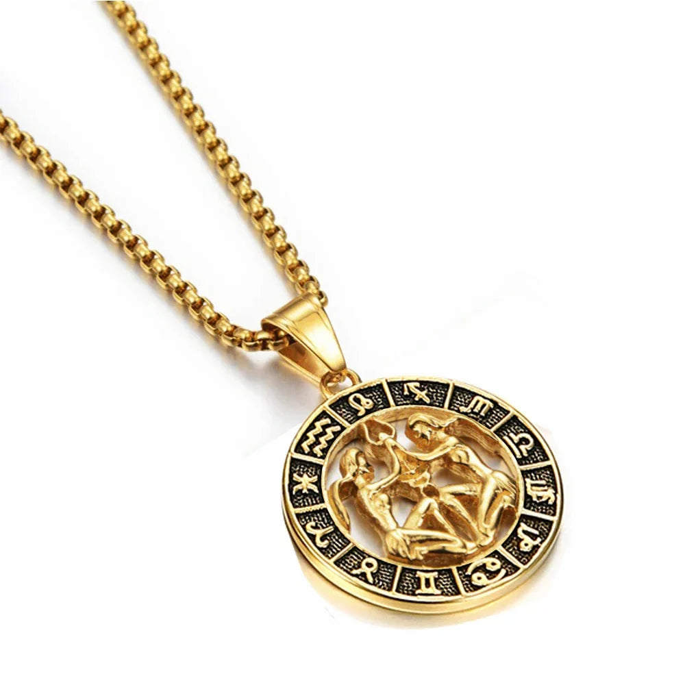 Collar con Colgante del Signo Zodiacal Astrológico