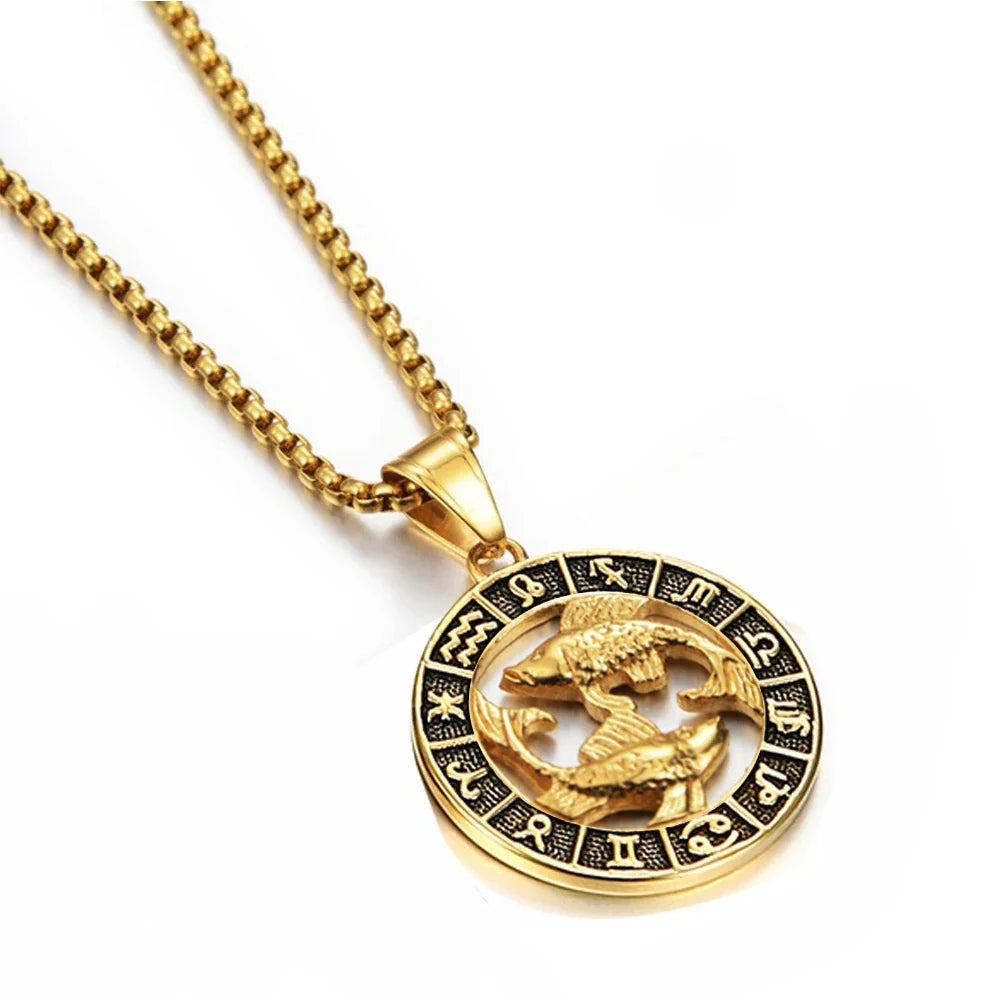 Collar con Colgante del Signo Zodiacal Astrológico