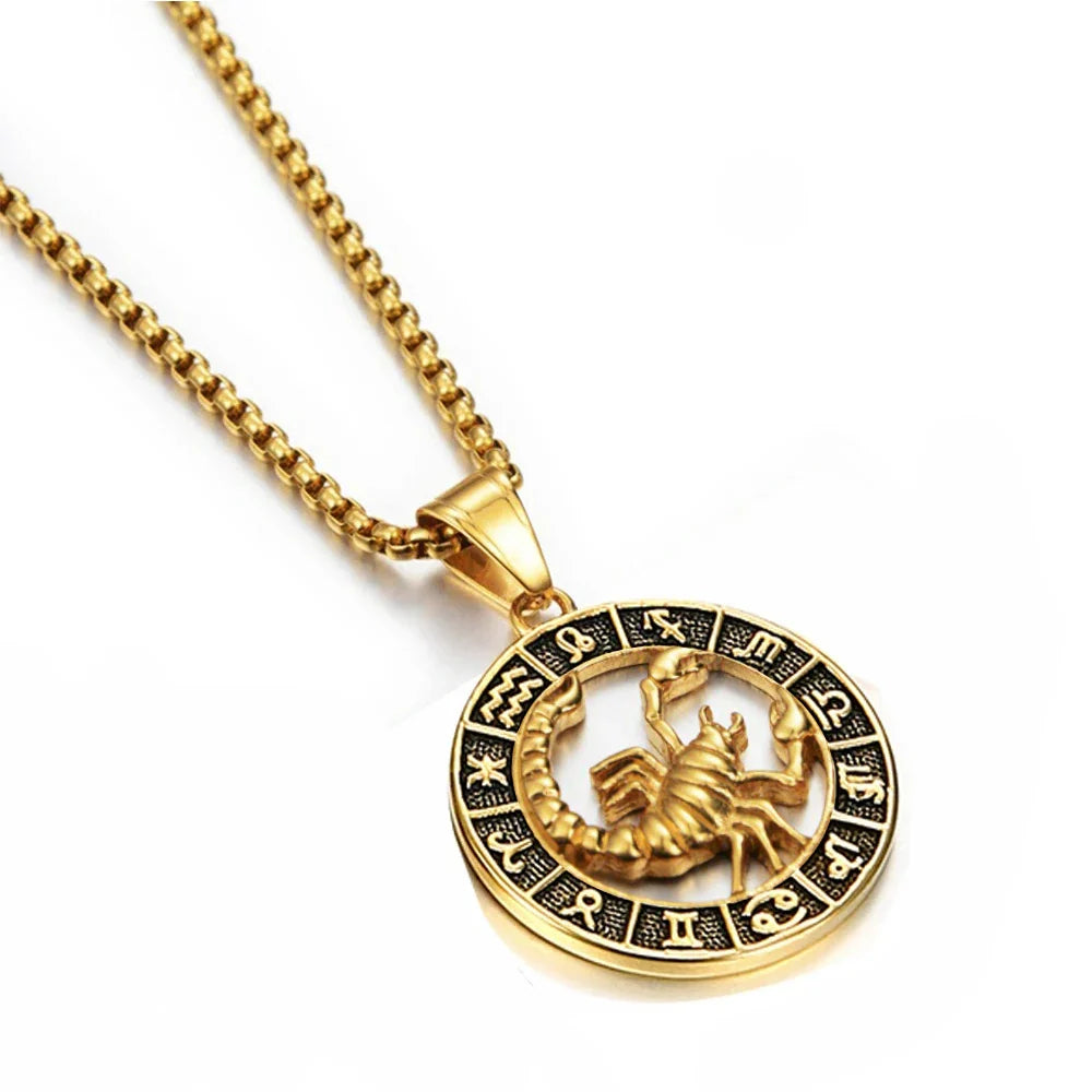 Collar con Colgante del Signo Zodiacal Astrológico