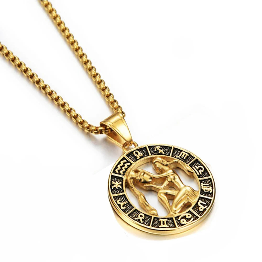Collar con Colgante del Signo Zodiacal Astrológico