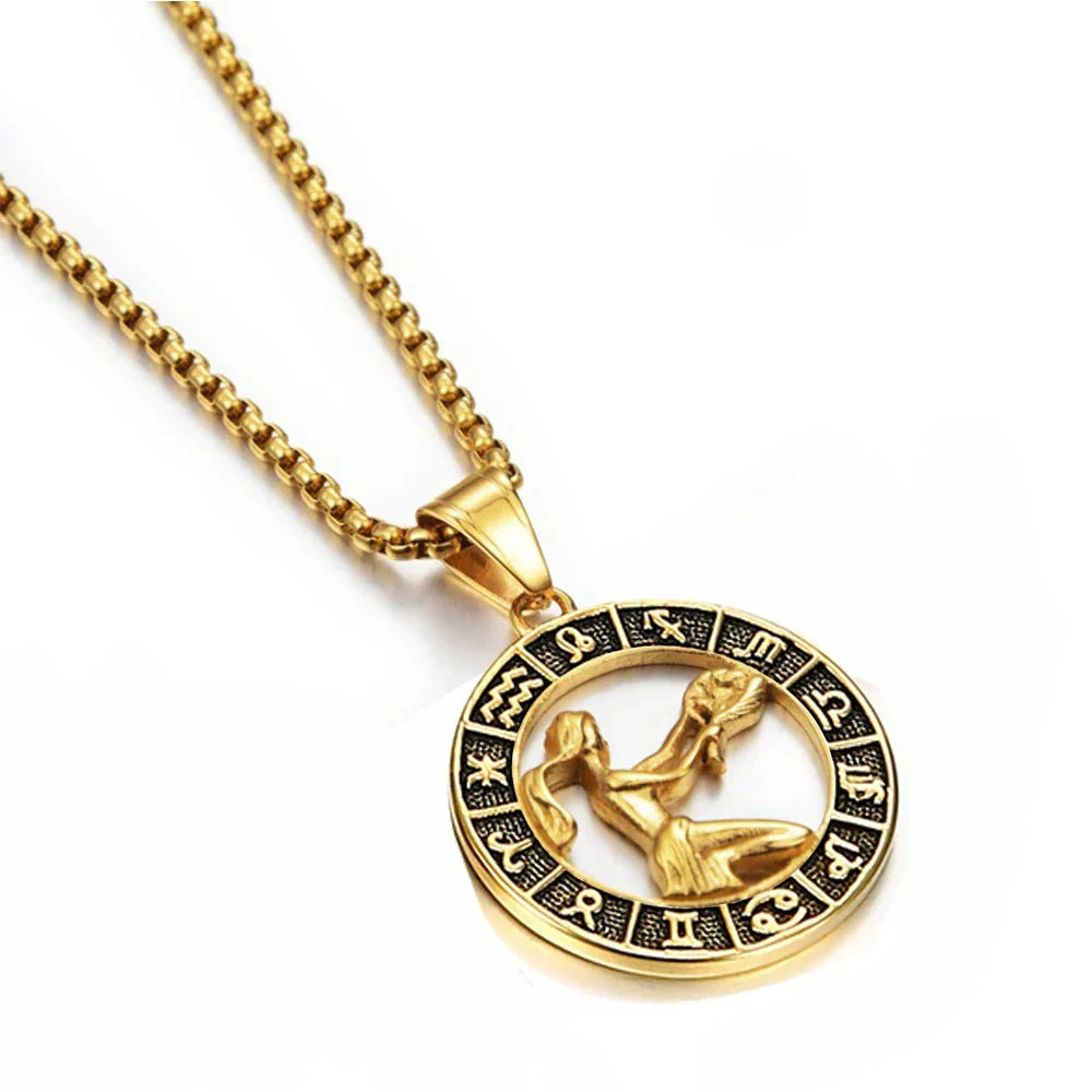 Collar con Colgante del Signo Zodiacal Astrológico