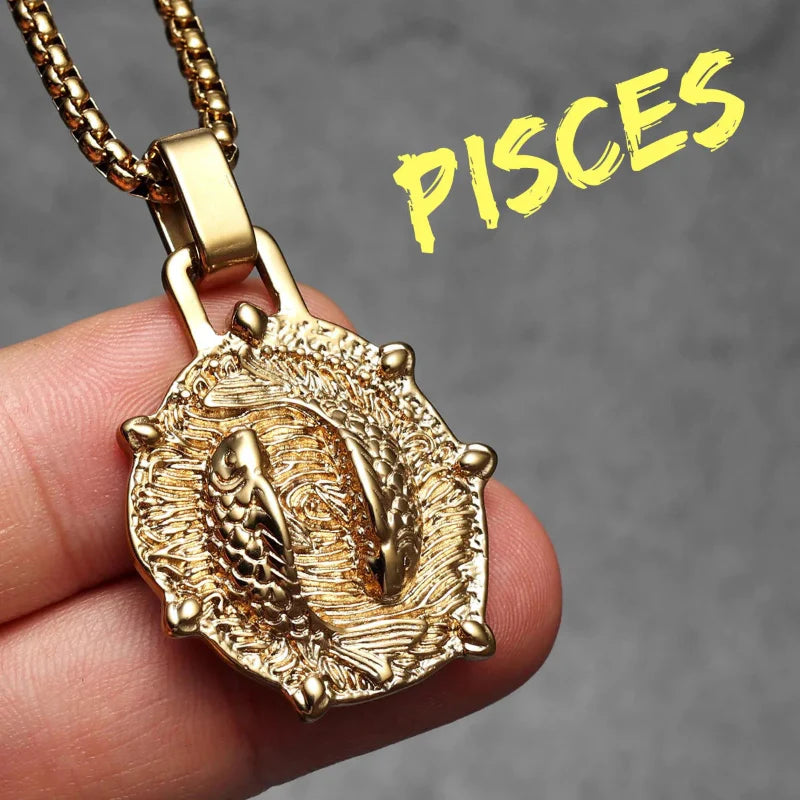 Collar con Colgante de Signo del Zodiaco
