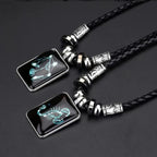 Collar con Colgante del Signo del Zodiaco para Hombre