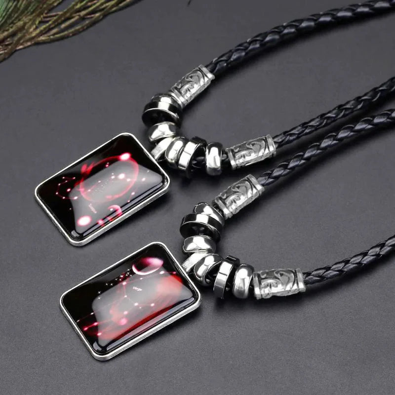 Collar con Colgante del Signo del Zodiaco para Hombre