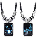 Collar con colgante de signo del zodiaco para hombre