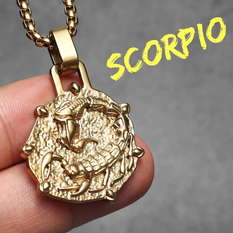 Collar con Colgante de Signo del Zodiaco