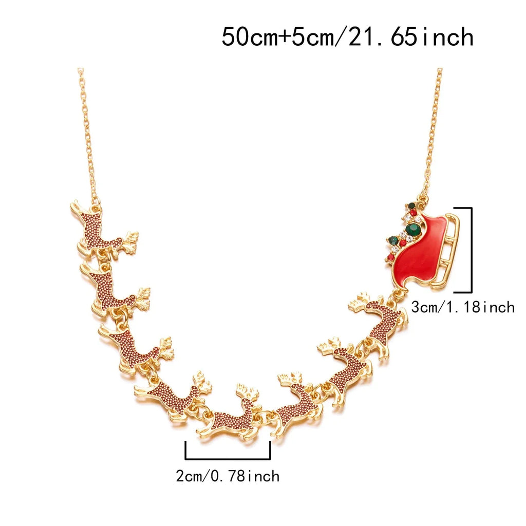 Collar con Colgante Traîneau de Navidad