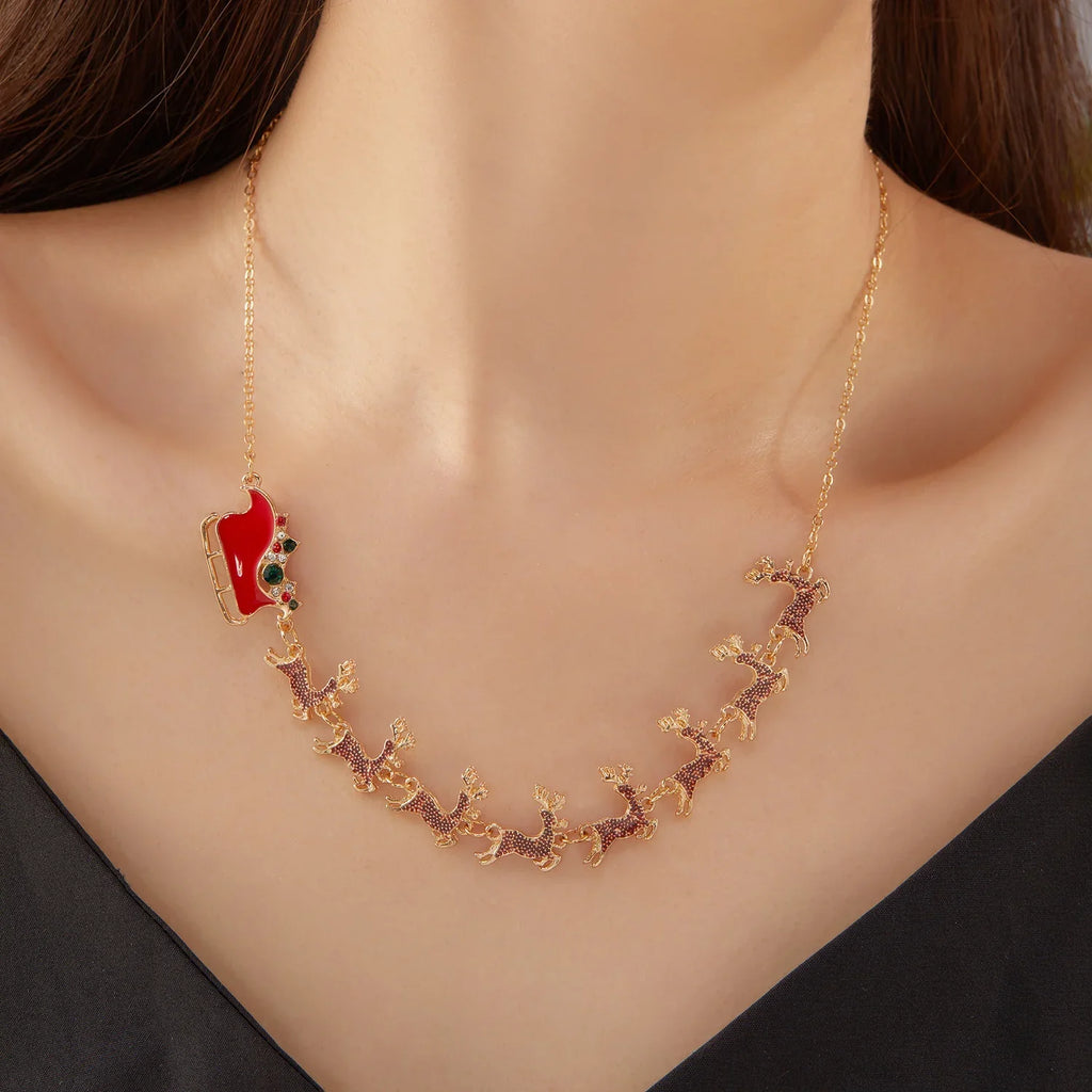 Collar con Colgante Traîneau de Navidad