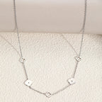 Collar con Colgante de Trébol de 4 Hojas plata