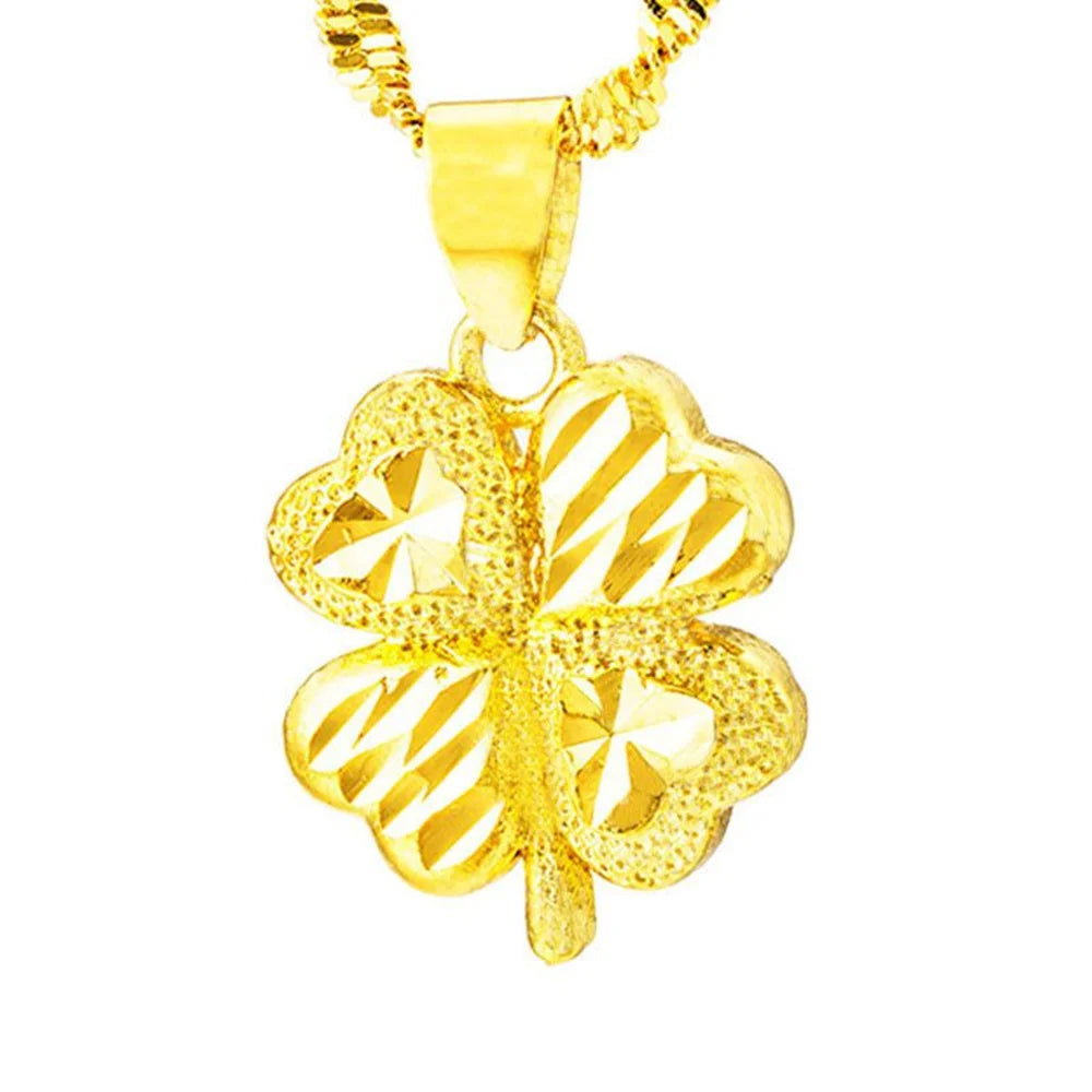 Collar con Colgante de Trébol de 4 Hojas para Mujer
