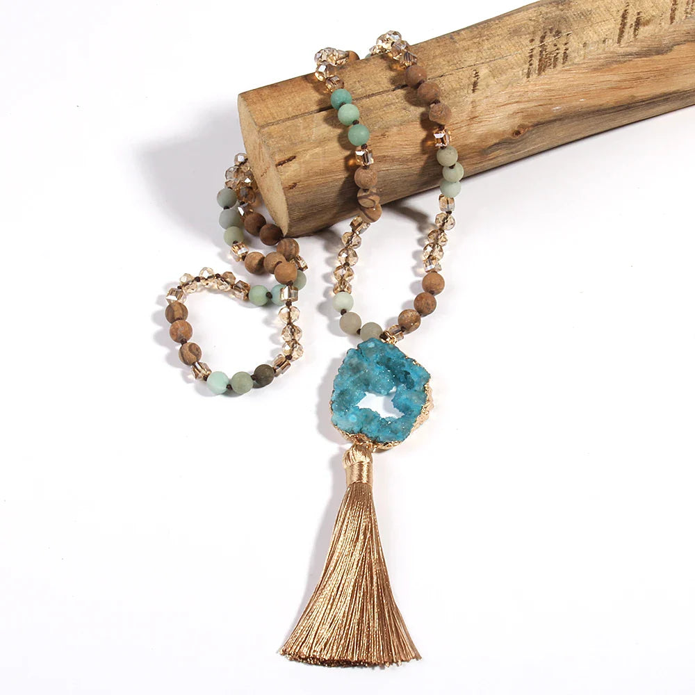 Collar Bohemio de Madera
