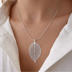 Collar Bohemio Hoja Colgante