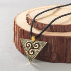 Collar triskelCollar Celta Triskel (Plateado o Dorado) bronce antiguo
