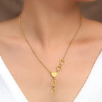Collar Corazón Largo oro