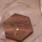 Collar Corazón Largo oro