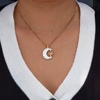 Collar Colgante de Luna Creciente para Mujer