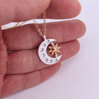 Collar Colgante de Luna Creciente para Mujer