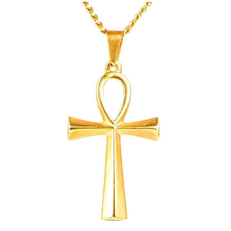 Collar con colgante cruz egipcia
