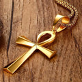 Collar Cruz Egipcia Colgante oro