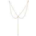 Collar para la Espalda Bohemio para Mujer oro