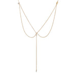 Collar para la Espalda Bohemio para Mujer oro