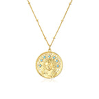 Collar de la Virgen María Colgante Cristiano oro
