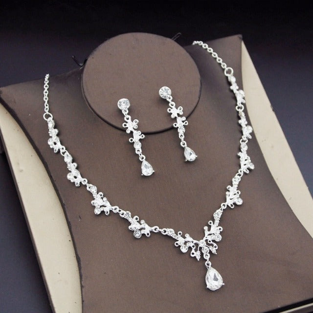 Collar de Boda de Diamantes en plata