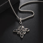 Collar de Protección Nudo de Bruja Colgante Wicca
