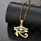 Collar Egipto Ojo Oudjat Horus oro