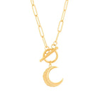 Collar Elegante con Colgante de Luna