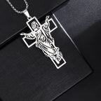 Collar y Colgante Cruz de San Benito Jesús estilo E