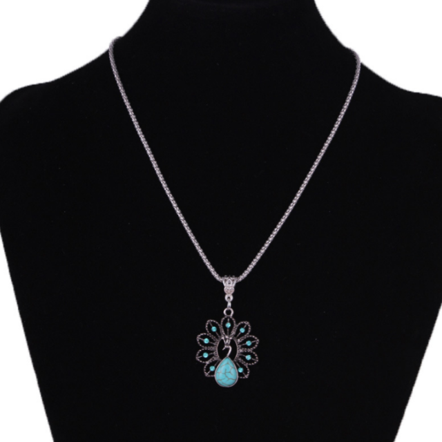 Collar Étnico de Plata y Turquesa