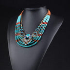 Collar Étnico Turquesa