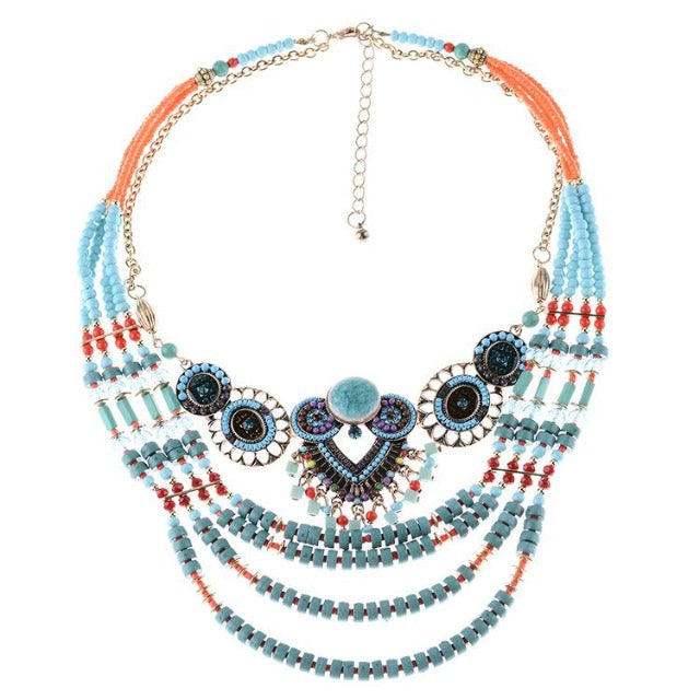 Collar Étnico Turquesa
