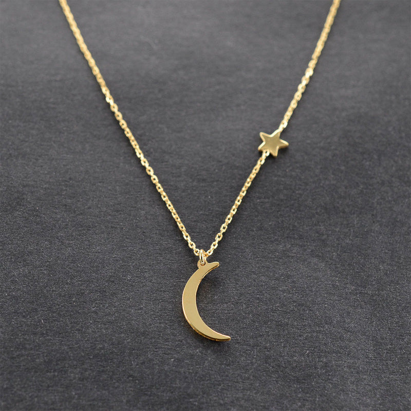 Collar Estrella & Luna oro