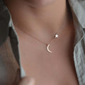 Collar Estrella & Luna Oro