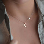 Collar Estrella & Luna Oro