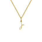 Collier femme avec pendentif initiale lettre et coeur